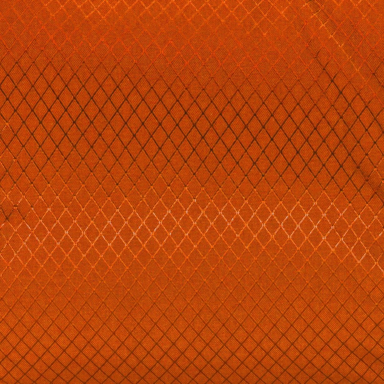 Studio photo the International Orange SD1224DLX Standard Duffle by Northstar Bags. 44 liter duffel with diamond ripstop fabric, thick webbing straps, and a large format metal zipper. Guaranteed for life.